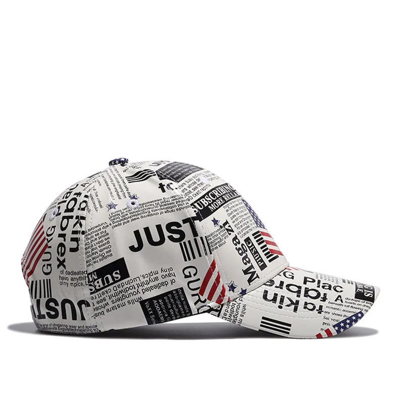 Europe and America Retro Map Design Snapback Bone Hats PU Leather Baseball Cap for Men or Women