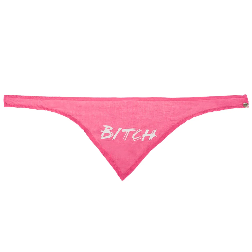100% cotton custom printed cute pet pink dog bandana
