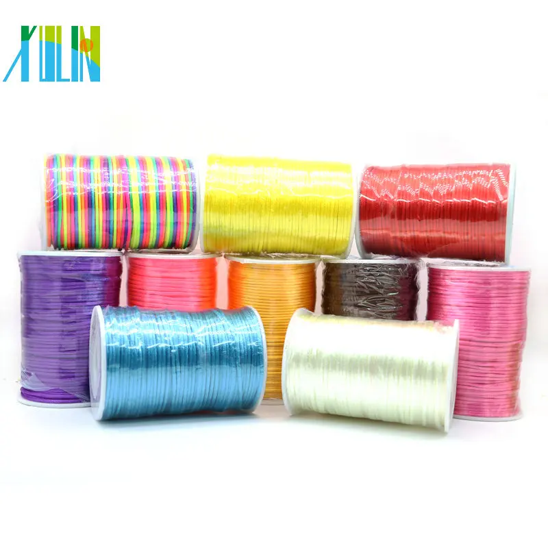 XULIN Wholesale 2mm Satin Rattail Korea Nylon Cord Stock in Bulk, ZYL0005-5#