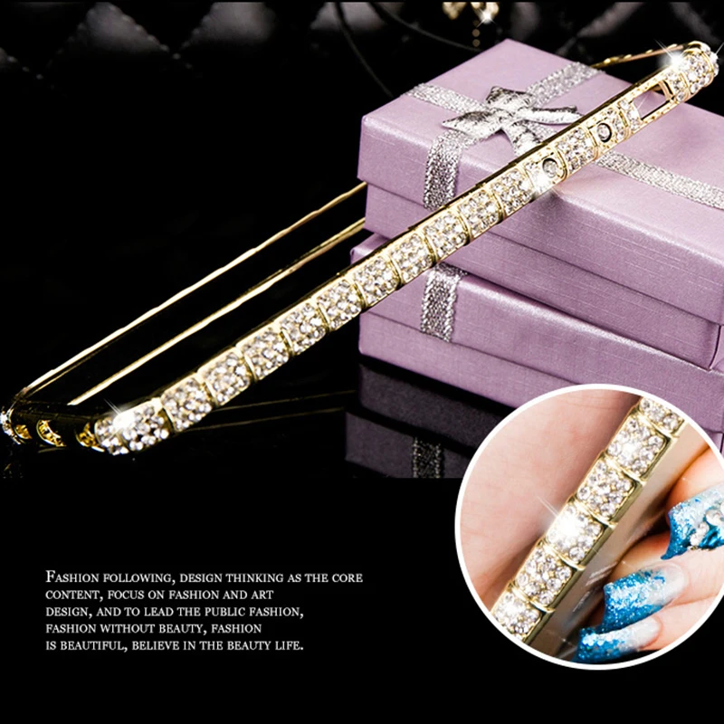 For iPhone X XR XS Max Case Luxury Bling Diamond Bumper For iPhone 8 7 6 6S Plus Case Glitter Rhinestone Snake Inlay Metal Frame