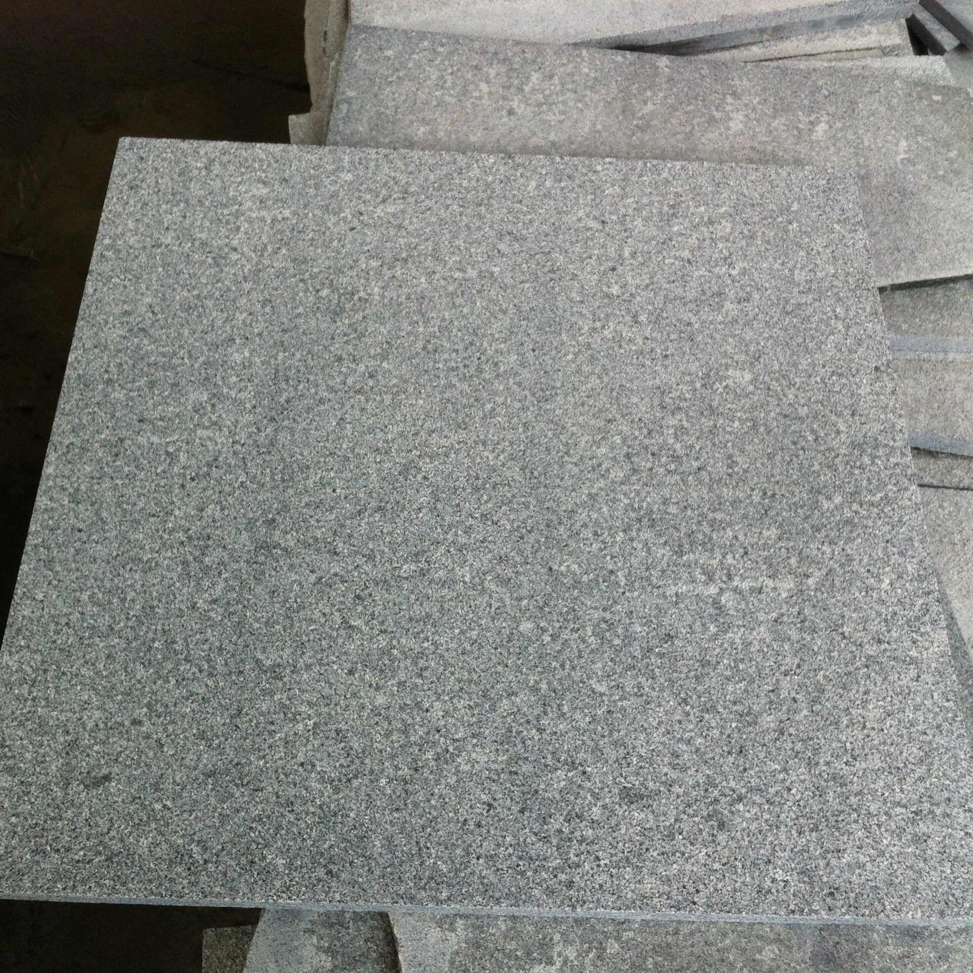 600 x 600 mm dark grey granite g654 flamed granite paver floor tiles paving stone