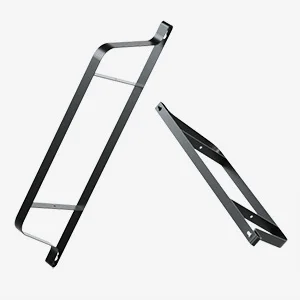 Metal rack torched color Wall mounted shelf