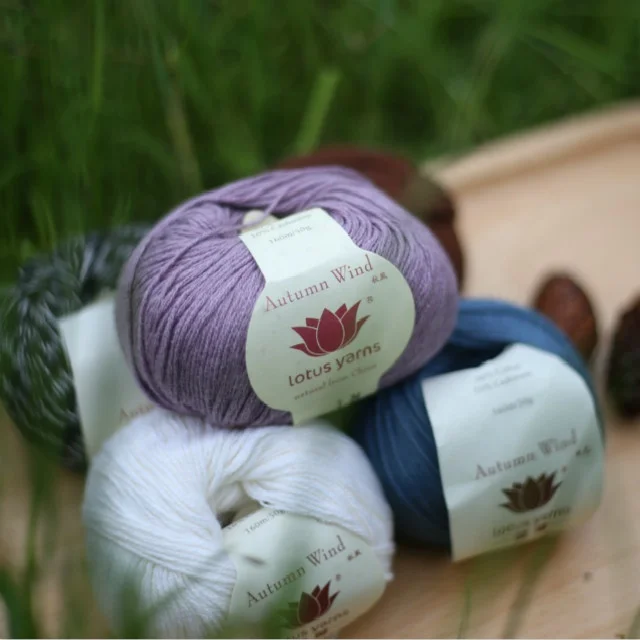 Lotus 10% кашемир, 90% хлопчатобумажная пряжа, производитель пряжи для ручного вязания