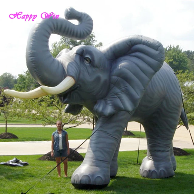 Customized inflatable elephant,new style printed giant inflatable cartoon elephant for decoration
