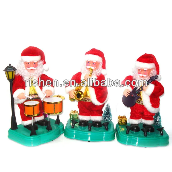 
A Group Musical Dancing Santa Claus 