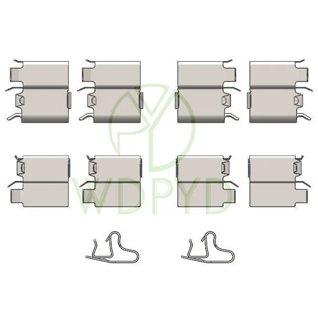 0441240000 126124000 комплект аксессуаров для тормозной колодки, Ремонтный комплект для TOYOTA AURIS для MITSUBISHI PAJERO для MAZDA 323 LX0339 109-1240