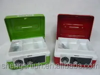 portable two keys cash box