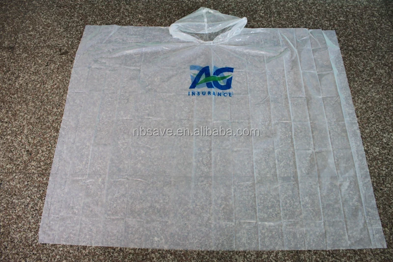 Popular Easy Carry Emergency Disposable Adult/Child PE Raincoat/ rain poncho