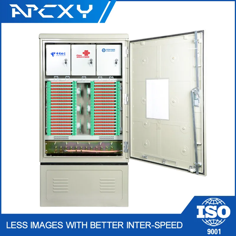 FTTX 288 Cores Fiber Optic Cable Cross Cabinet Fiber Distribution Hub