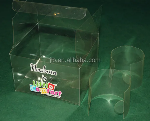 Eco-friendly clear plastic baby shoe packaging box