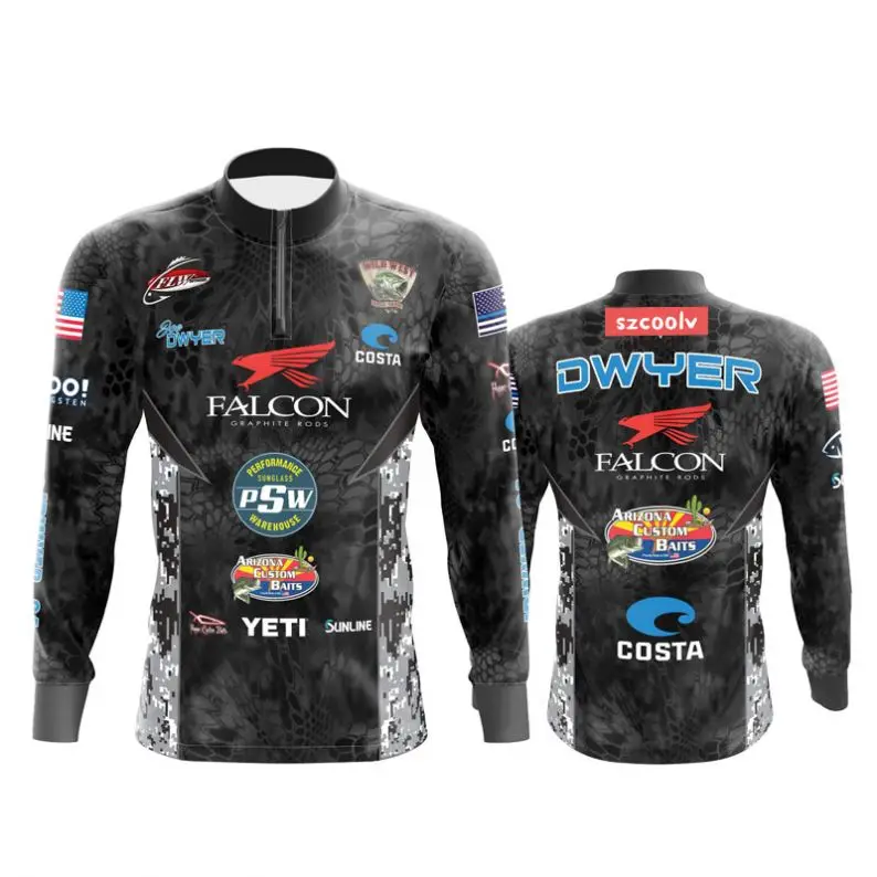 Custom Wholesale Fishing Jerseys Jersey Long Sleeve Shirts