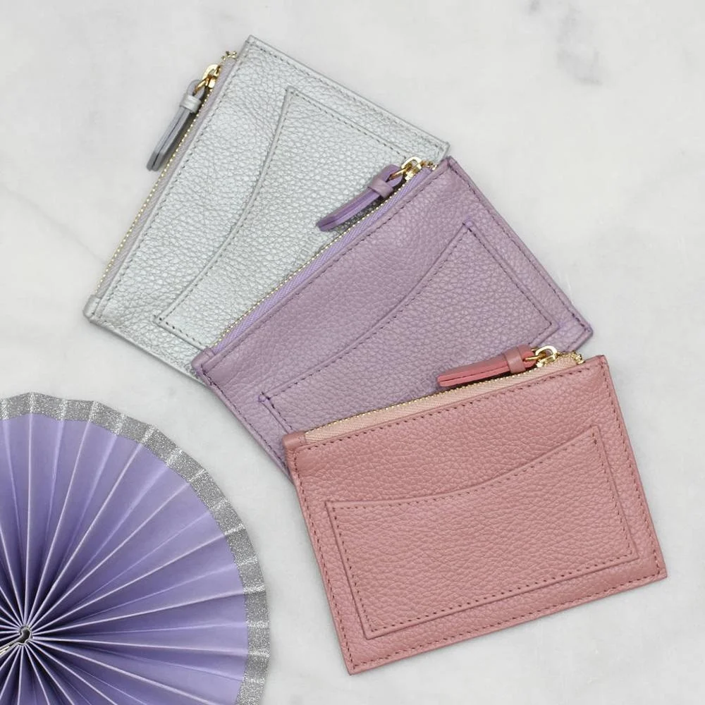 
ladies personalised small fancy real leather clutch purse 