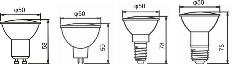 
High quality long life 5W MR16 GU5.3 COB glass Led spotlight 