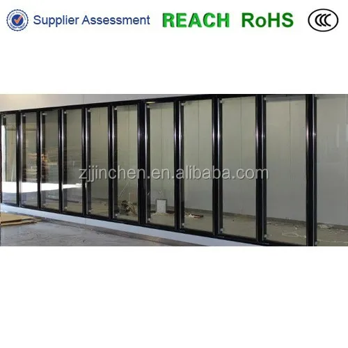 Стеклянная дверь с гравировкой для охладителя дисплея