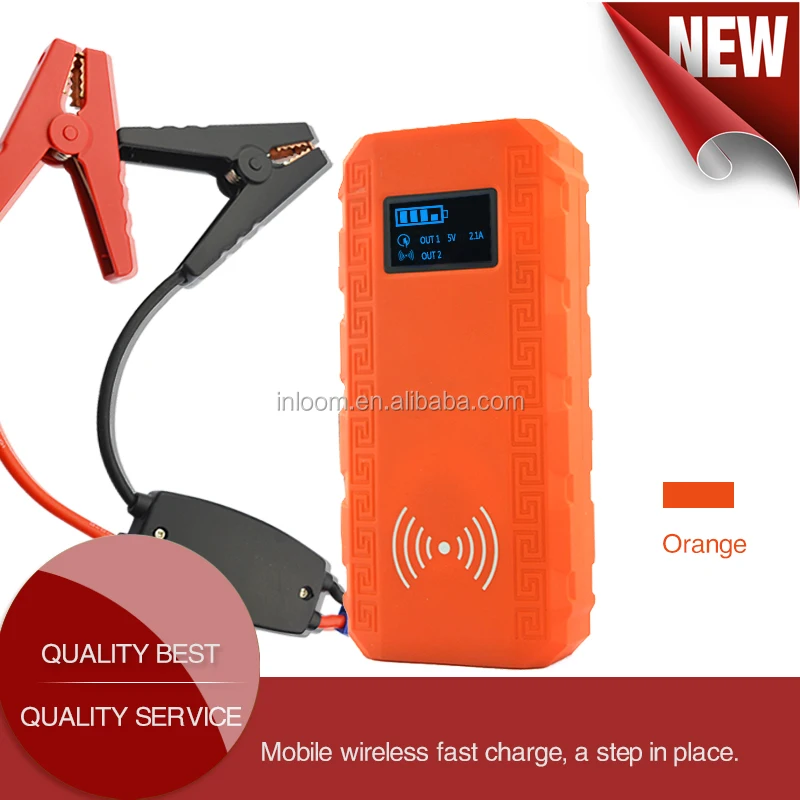 Factory Price high quality 12000mAh car jump start power wireless charger