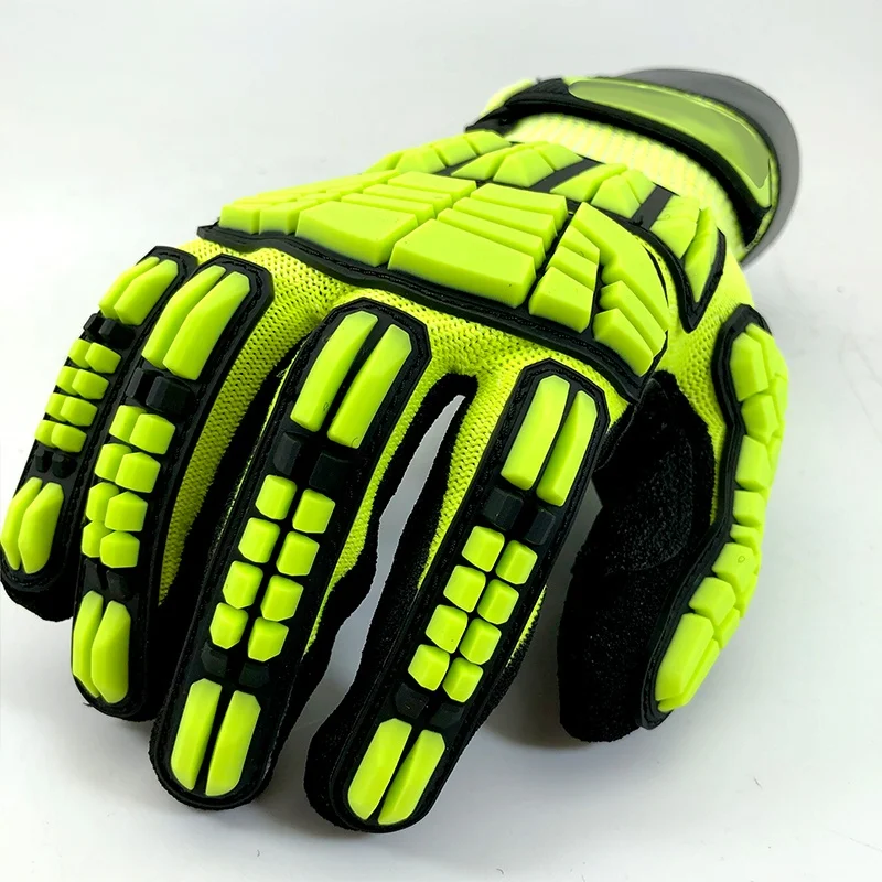 NMsafety  heavy duty labor protection oil and gas TPR impact Gloves CE EN388 4544EP