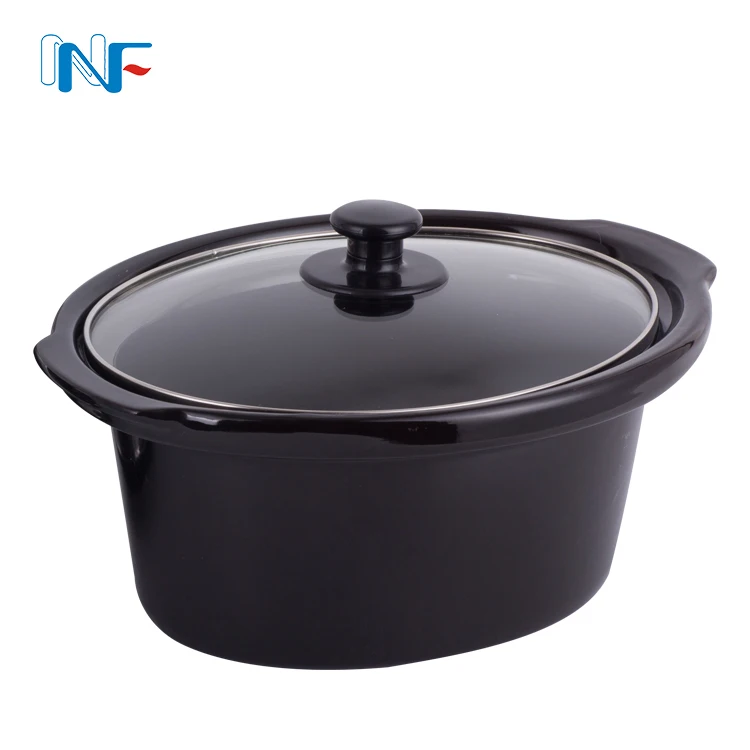 Best Price Slow Cooker Crock Pot Ceramic 6.5qt Stainless Steel Portable Slow Cooker