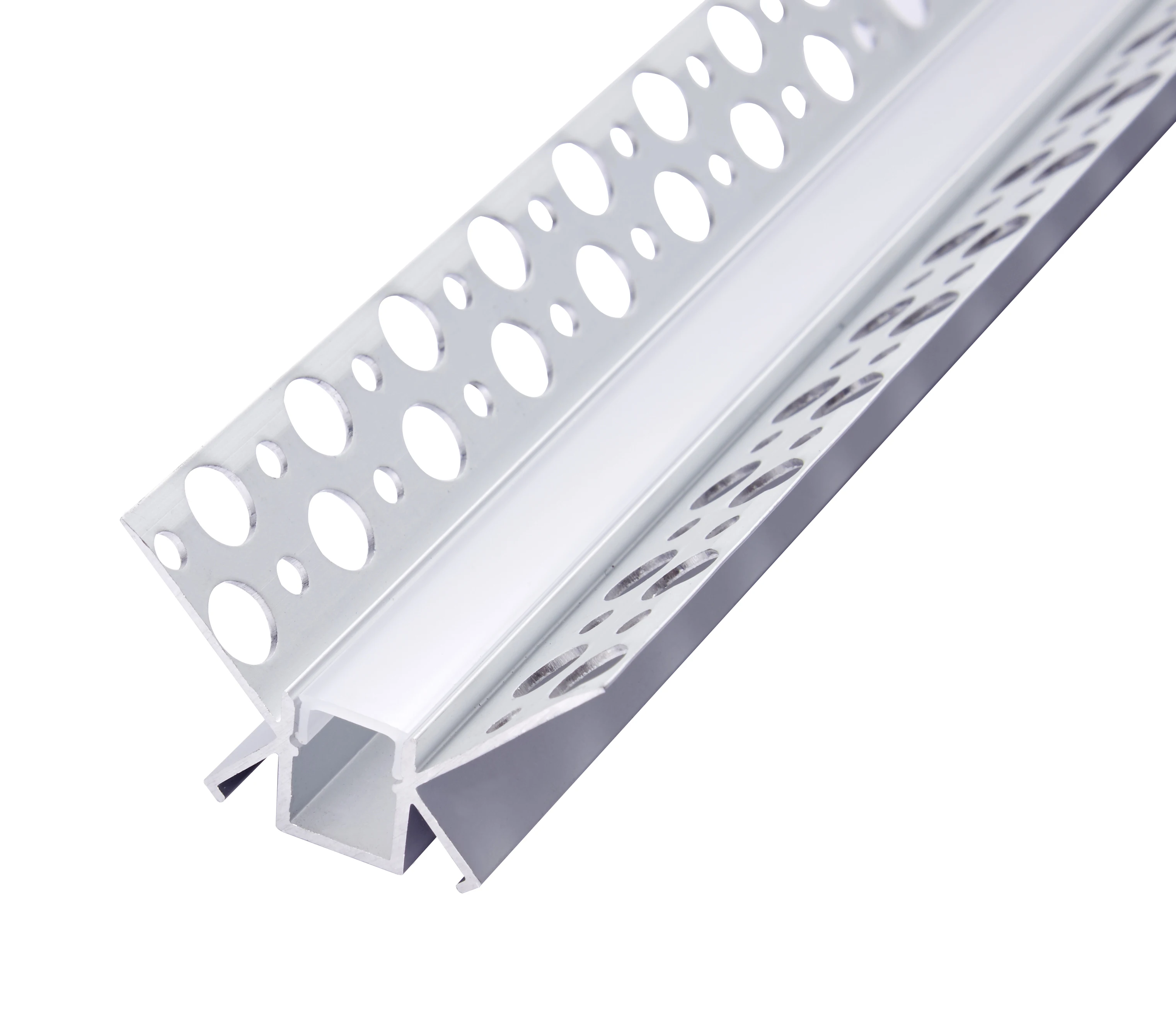 Drywall Series 6063-T5 Aluminum LED Profile with 3825 2835 240leds per meter flexible  strips use for indoor decoration lighting