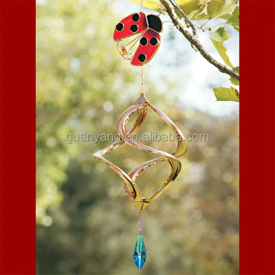 Decorative Bug Zapper Butterfly 3D Vintage Metal Wind Spinner With Solar Light