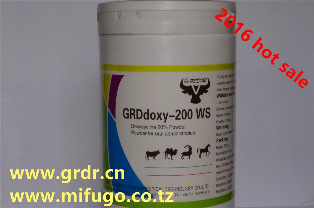 
GMP Factory Supply Doxycycline Hyclate powder Raw Material 99% Animal Pharmaceuticals Doxycycline 