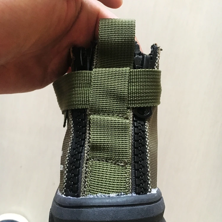 
2017 new mens high top green leather skate shoes 