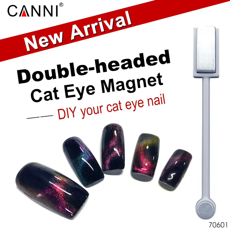 70601 New Double-headed Magnetic Plate Magnet Pen 1 PC CANNI Nail Art DIY Tool for All Magic 3D Cat Eyes Magnet Nail Gel Polish