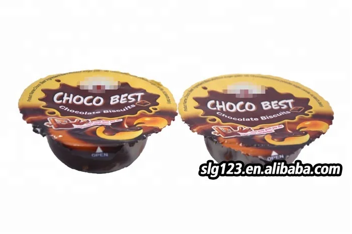 OEM sweet star cup chocolate biscuit