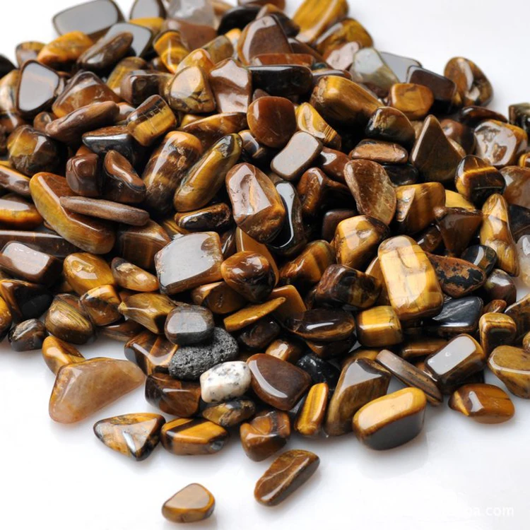 Wholesale Natural Tumbled Stone Tiger Eye Quartz Crystal Gravel Healing