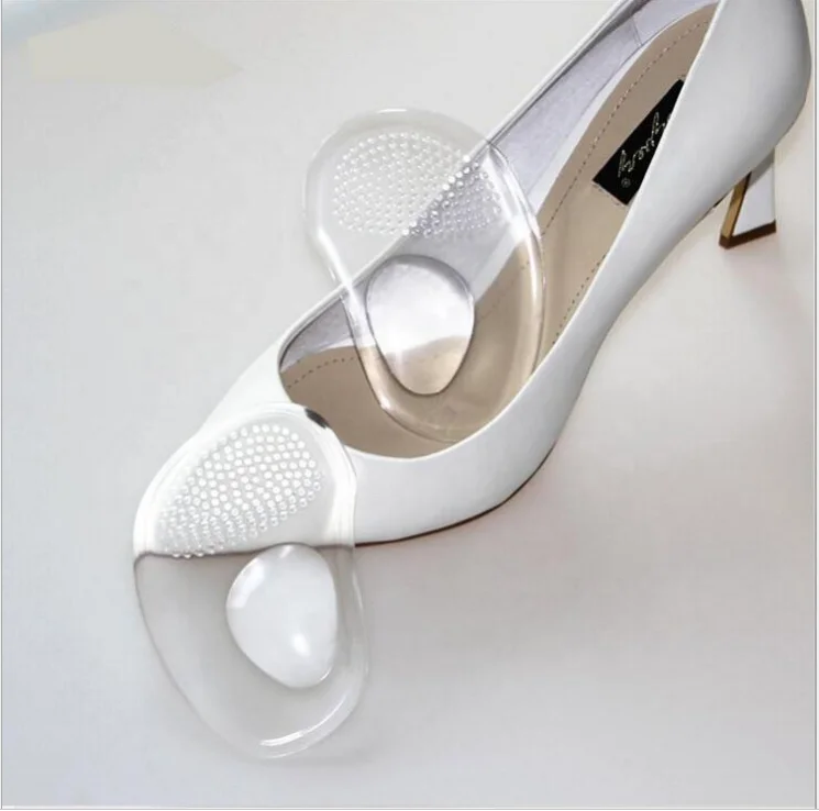 Силиконовая полупрозрачная стелька для снятия стресса на высоких каблуках