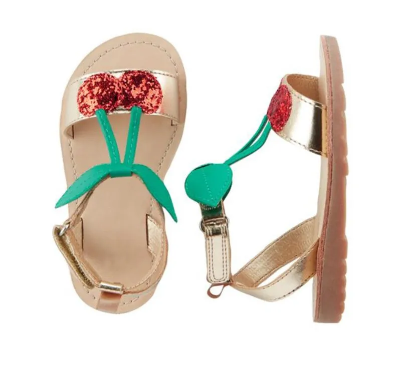 2019 Симпатичные и модные сандалии вишневого цвета для маленьких девочек, кожаная обувь для маленьких девочек