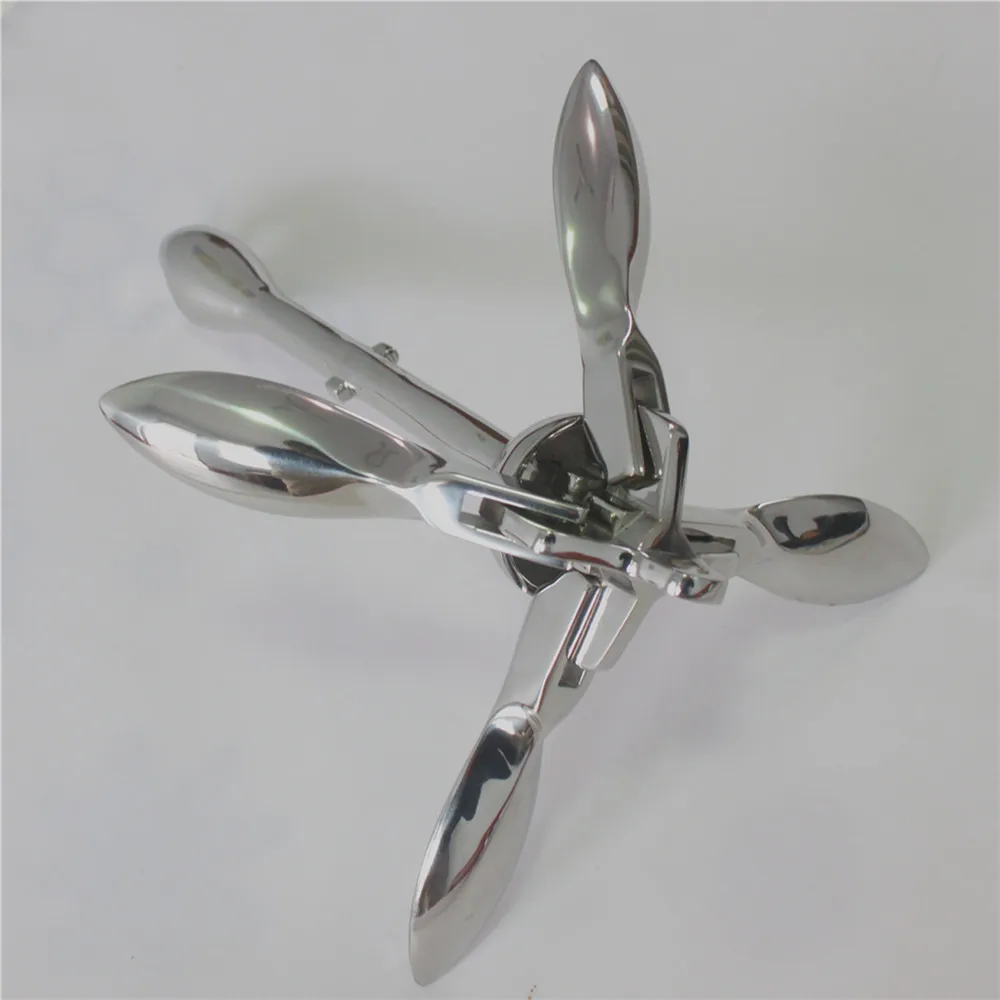 Stainless Steel Marine Boat Folding Anchor 0.7 kg