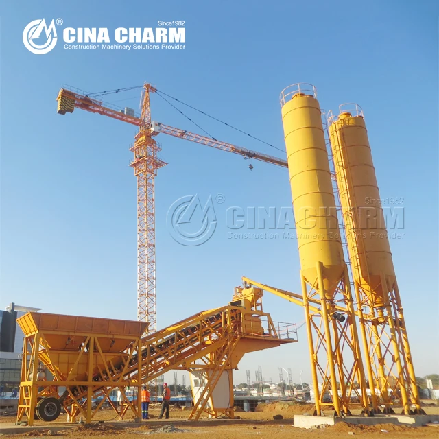 Factory Price ready mix portable mobile concrete batch plants  for sale