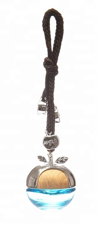 new style hot selling hanging car perfume glass bottle air freshener 5ml