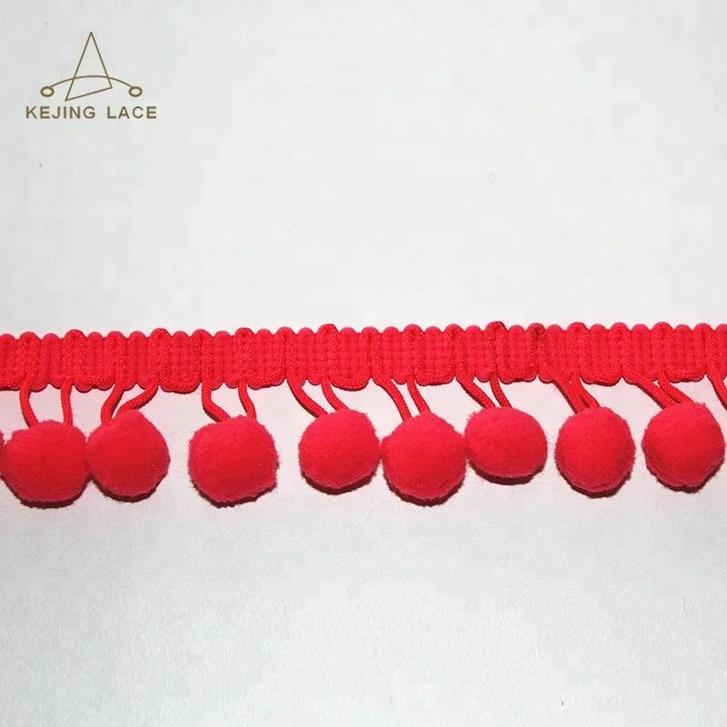 2cm pom pom sewing trim for curtain