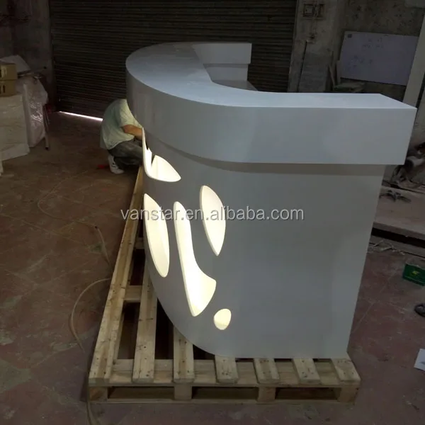 Modern Design Glacier White Quartz Countertop Vanity Top Cut-to-Size 3D Model Design for Hotels and Modern Projects
