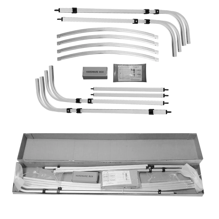 NHCX Nylon Fittings Marine Boat Top Cover Aluminum Square tube pontoon boat bimini top