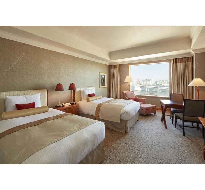 Contemporary Style Wooden Hotel Room Furniture Sets Hotel Bedroom Furniture Sets Upholstered