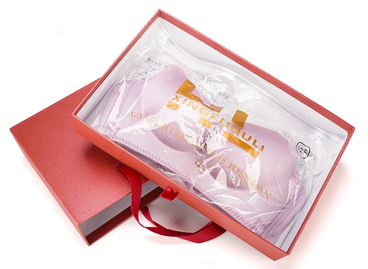 Wholesale custom logo cardboard paper shoe/clothes/T-shirt packaging gift boxes with ribbon closure