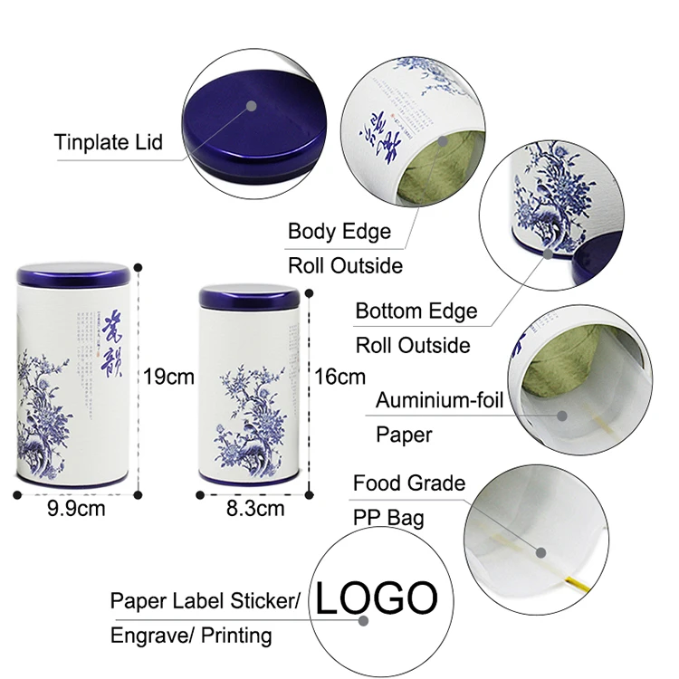 
Xin Jia Yi Packaging Round Paper Box Weeding Candy Package Paper Box With Metal Lid Box Hot Sale 