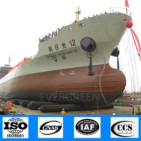 
inflatable barge launching ship boat marine rubber airbags for sale from China manufacturer 