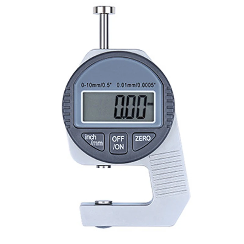 LCD Display 0.5' 12.7mm 0.01mm Thickness Measure Metal Aluminum Sheet Leather Electronic Thickness Gauges Measuring Instrument