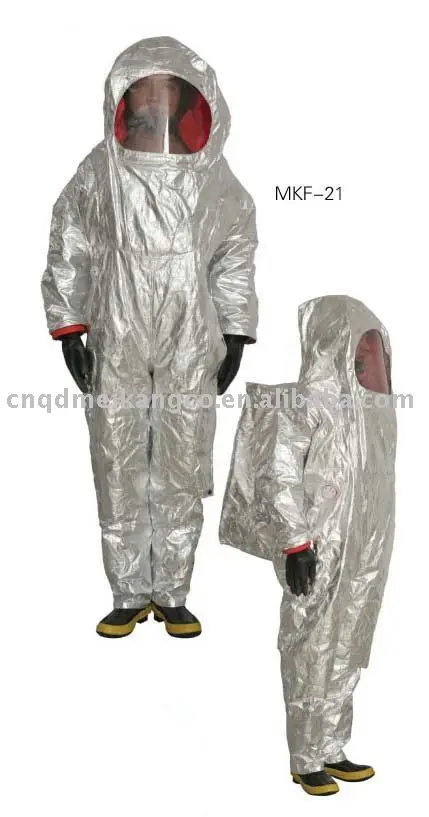 Fire protection and chemical proof Aluminized aluminum suit