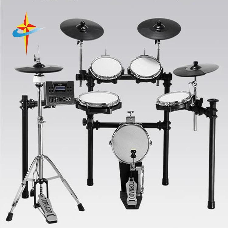 China Hot Sell Professional Oem Electronic Black Drum Set