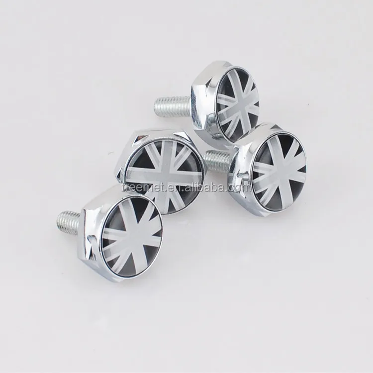Car License Plate Frame Screw Bolt Cap Cover Fit For Cadillac All Models