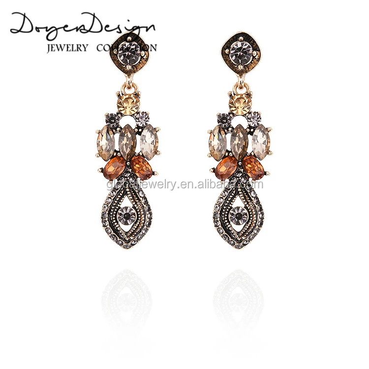
Vintage Crystal Earring Long Earring Hot Sale Earring 
