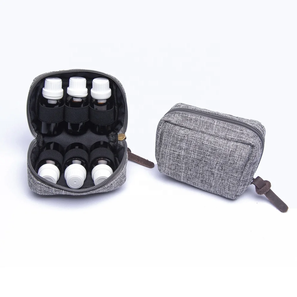 6 bottles hemp aroma essential oil pouch,portable pouch