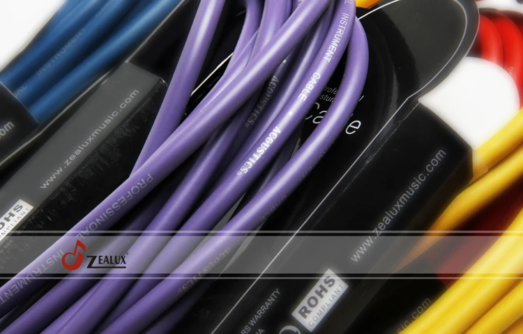 Zealux 3 meter PVC soft guitar cable