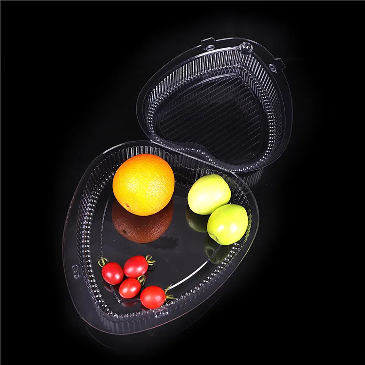  Disposable Heart Cake Blister Packaging Clear Biscuit Tray Clamshell