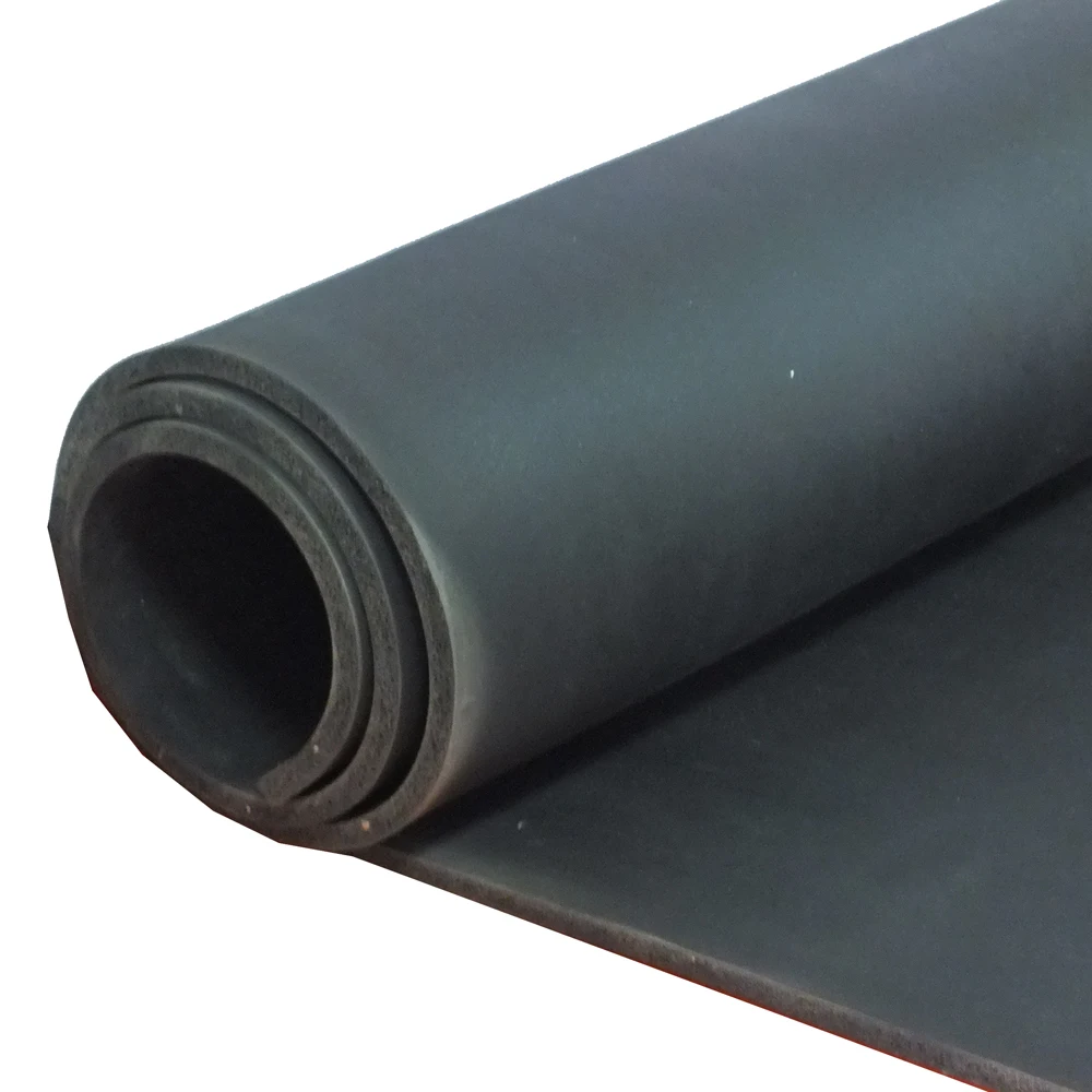 Excellent Oil Ozone Cloth surface Foam Sponge EPDM rubber roofing waterproof membrane with RED GREEN BLACK color