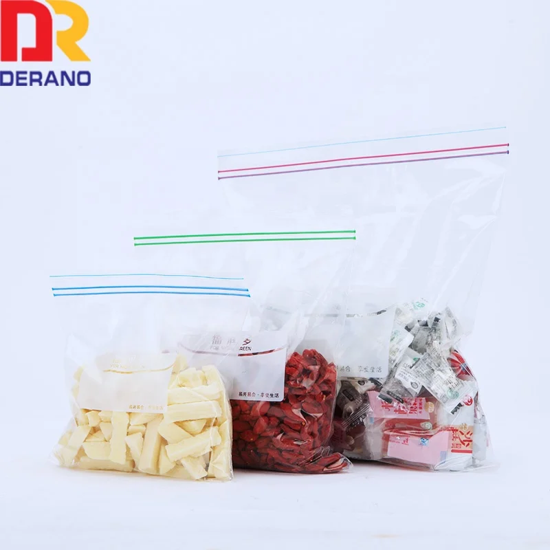 Custom Printed Double Single Zipper Sandwich Bag Ldpe Pe Reusable Gallon Zip Lock Plastic Bags For Food Sandwich Packaging
